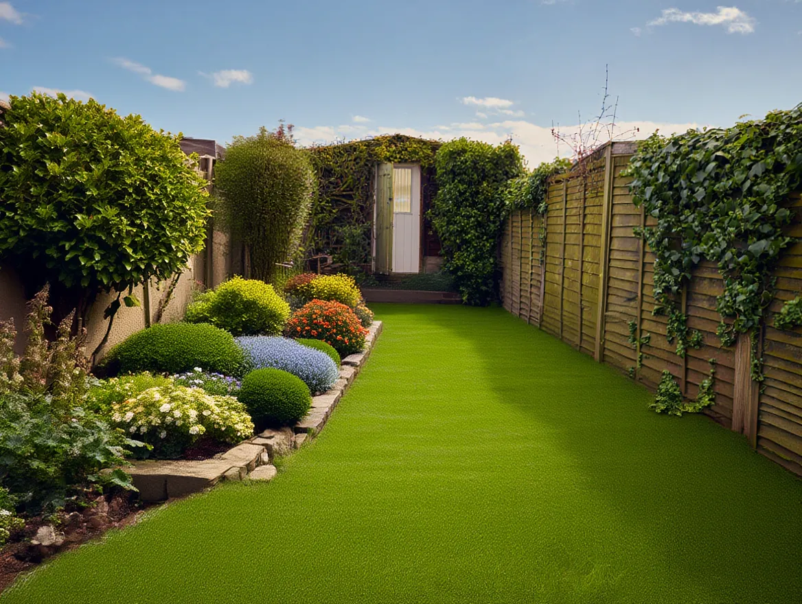 Clean and organized yard after professional service